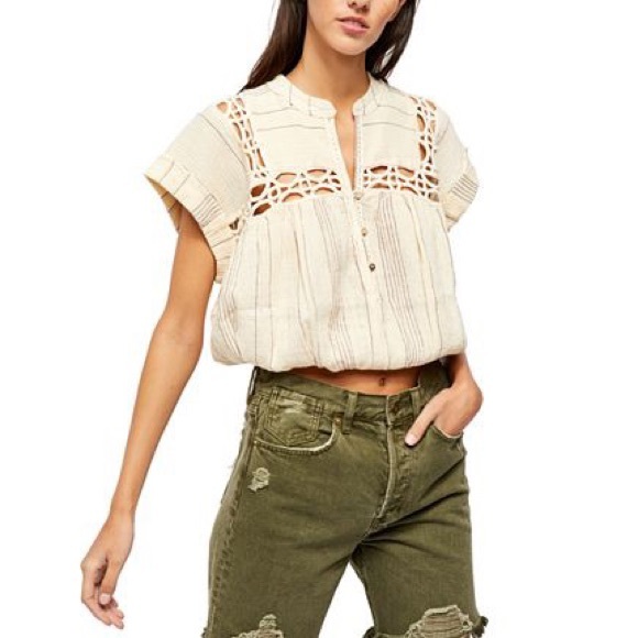 Boho short sleeve top Clearance